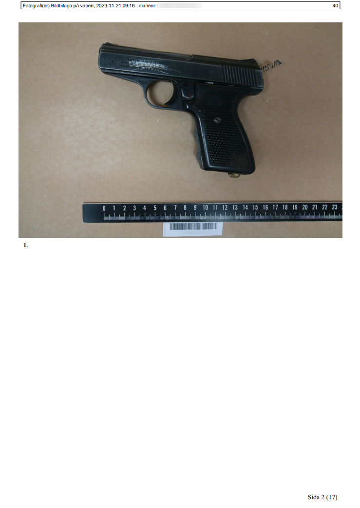 Bild på vapen i FUP